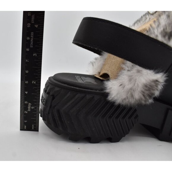 Sorel Womens Size 9 ONA AVE Black Sea Salt Leather Slip On Mules Clogs Shoes - Picture 9 of 13